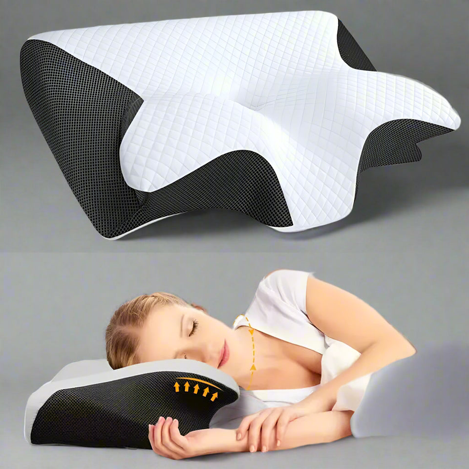 Butterfly Sleep Memory Neck Pillow